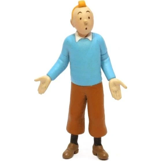 Tintin - PVC-figur i blå jumper - 9 cm