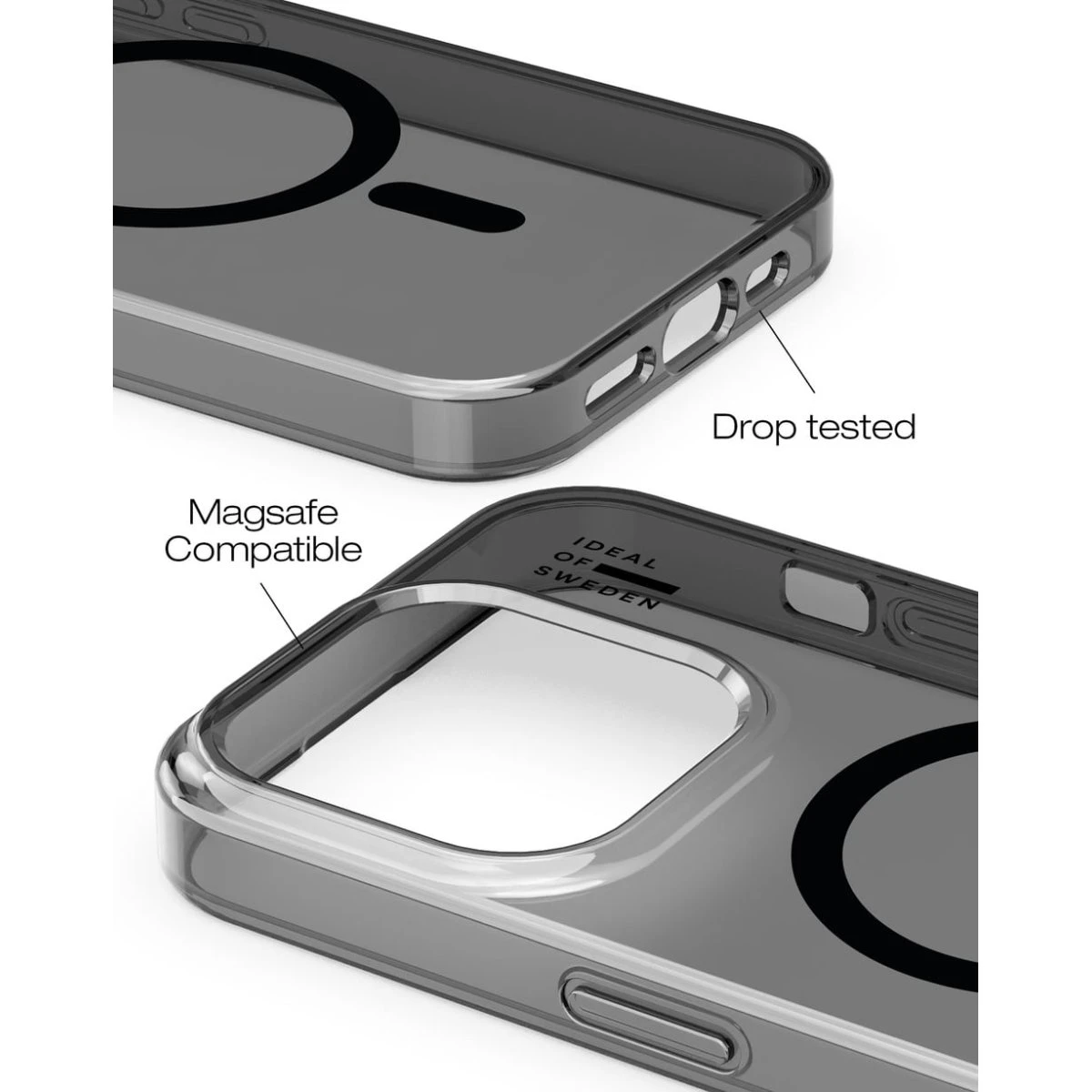 Clear Case MagSafe iPhone 15 Pro - Tinted Black