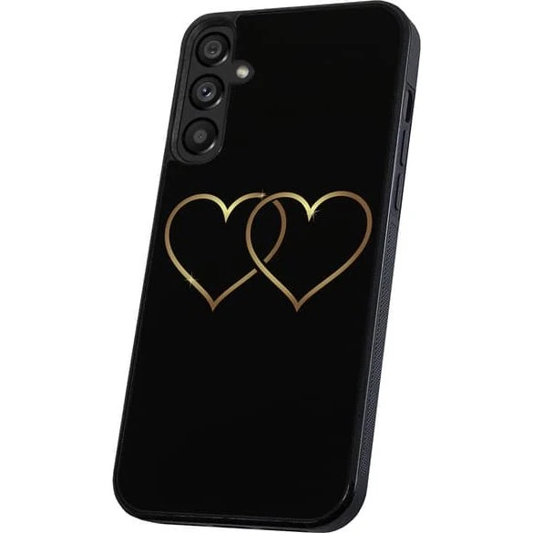Samsung Galaxy A37 5G Cover Double Hearts - Sort