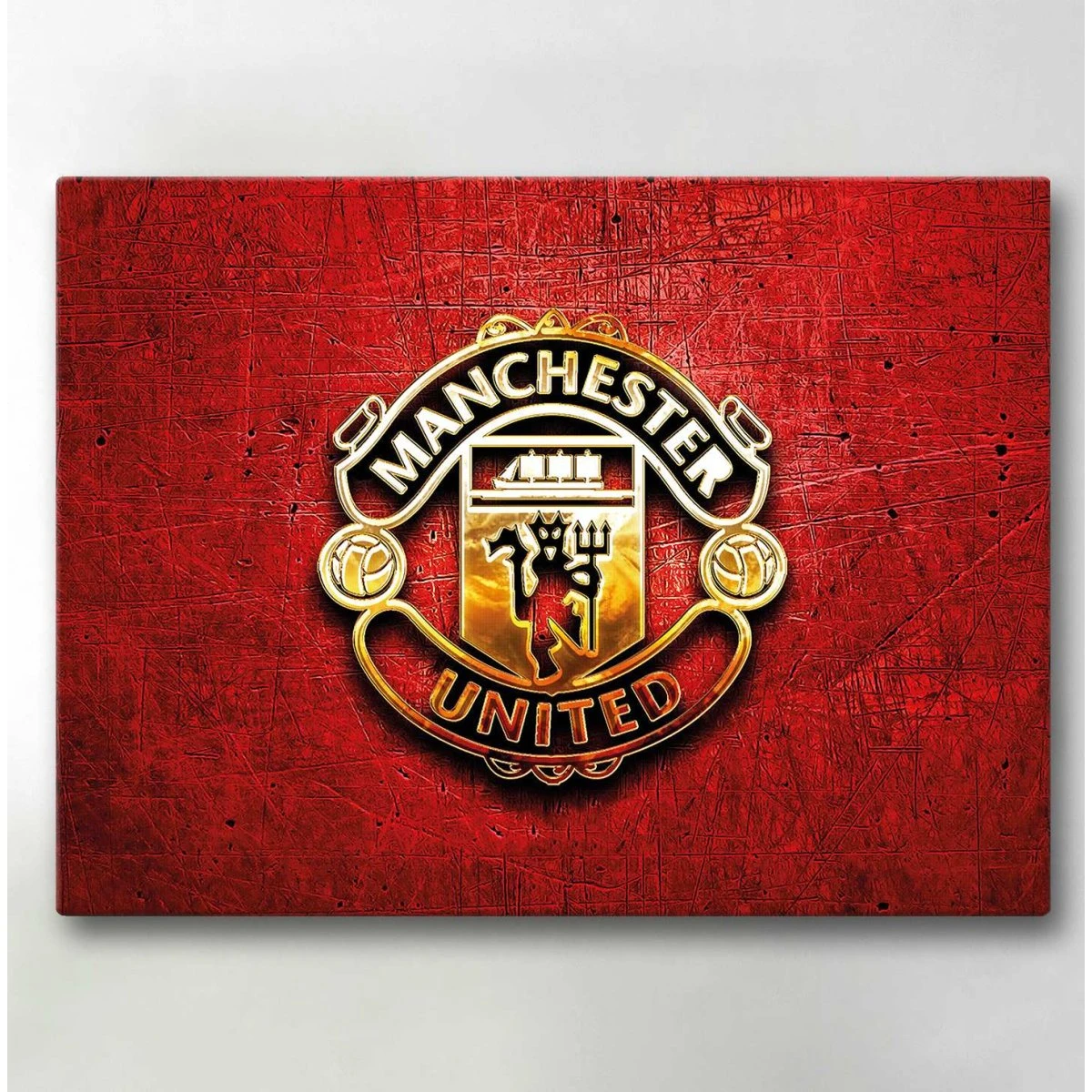 Manchester United Lærredstryk - 40x30 cm