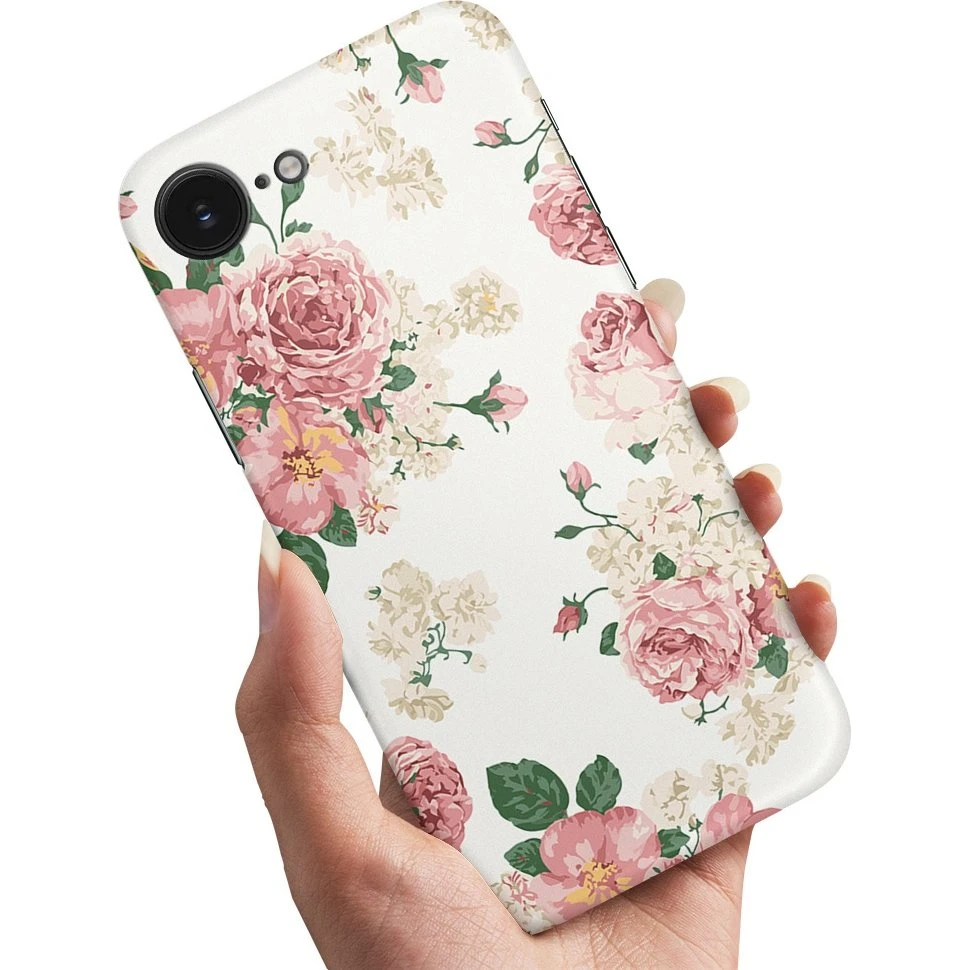 iPhone 16e / 17e Cover - Retro Blomster