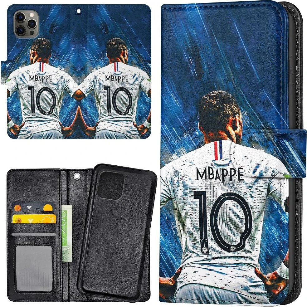 iPhone 11 Pro Mobilcover Mbappe - Pungetui med kortholder