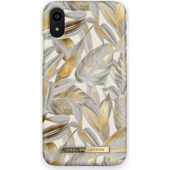 iDeal Of Sweden Platinum Leaves Mobiletui til iPhone XR