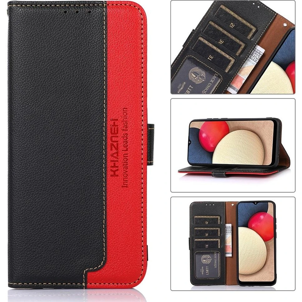 KHAZNEH Wallet-etui til Sony Xperia 10 III - Rød/Sort