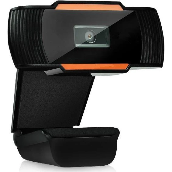 12MP HD 360 Webcam med mikrofon - Sort