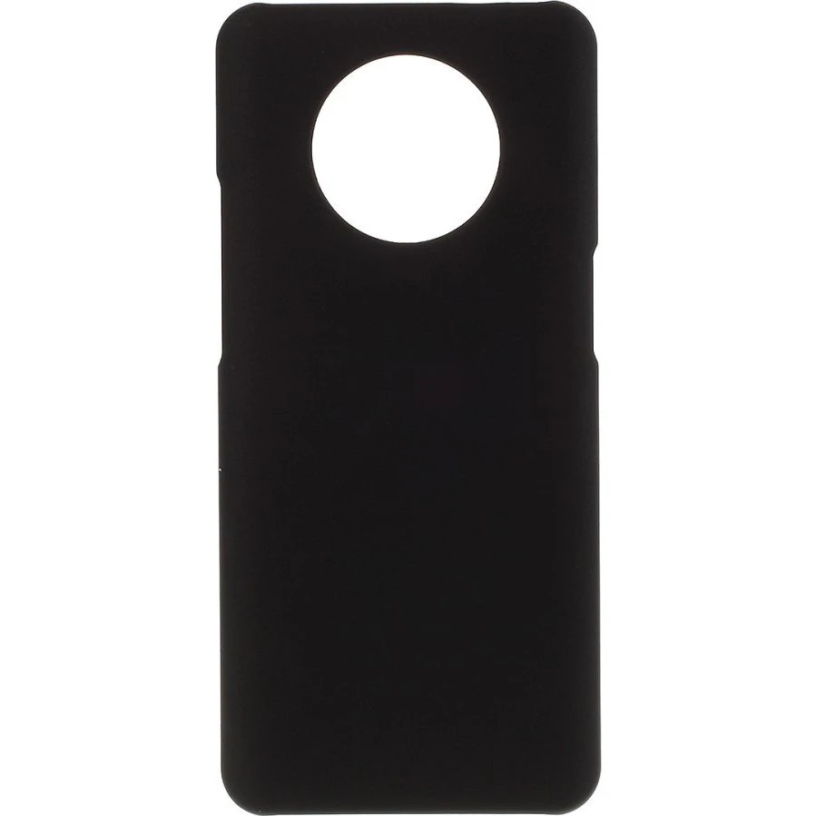 OnePlus 7T Cover - Gummibelagt hård PC - Sort