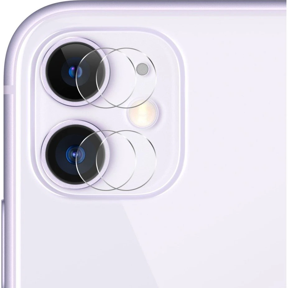 HAT PRINCE Hærdet glas kameralinse til iPhone 11 (2+2 stk)