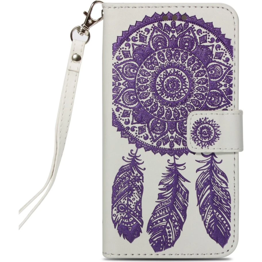 Imprint Dream Catcher Pung Etui til iPhone XS Max - Lilla