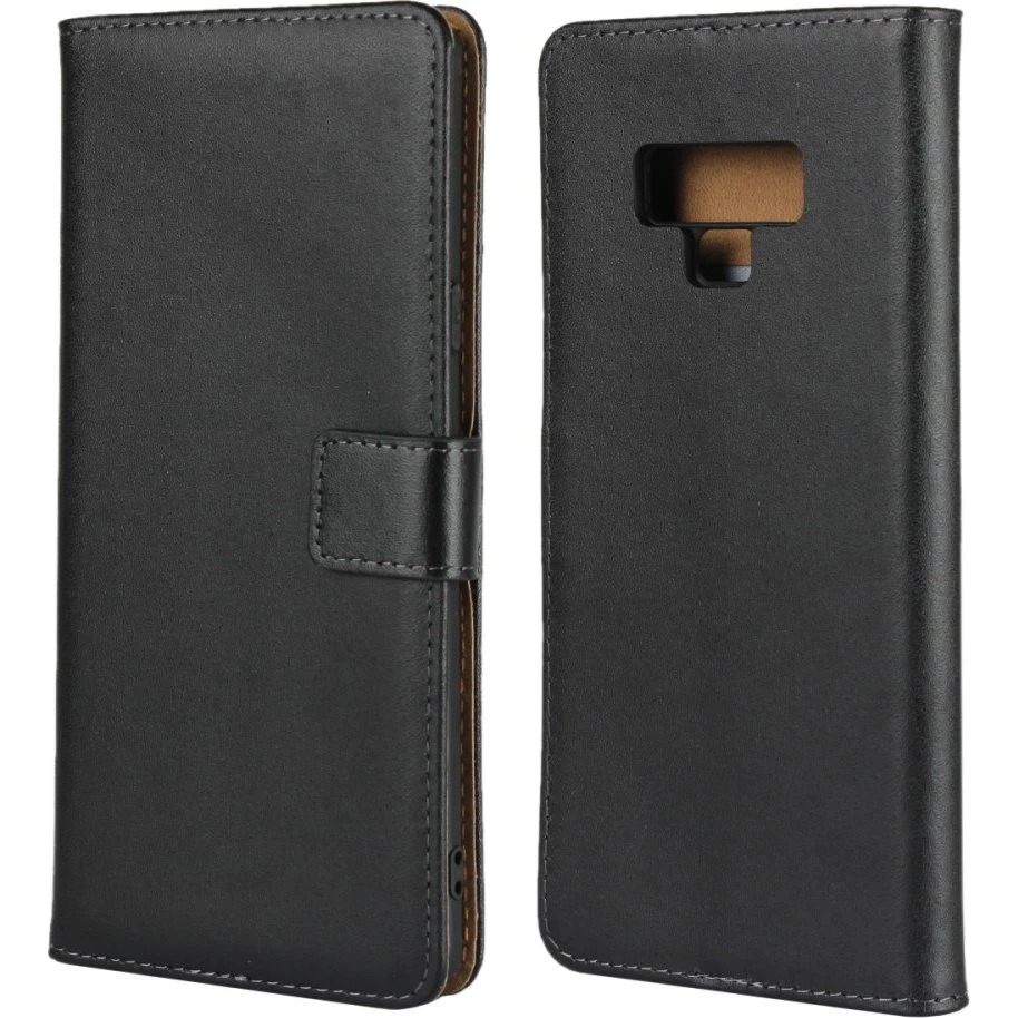 Samsung Galaxy Note 9 Wallet Case - Sort Læder