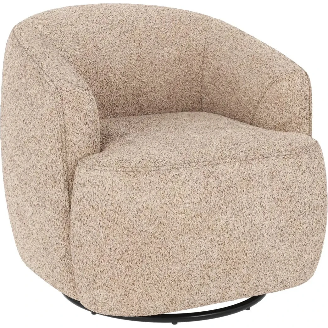 Rowico Home Dermot loungestol - Beige - Med dreje- og vippefunktion