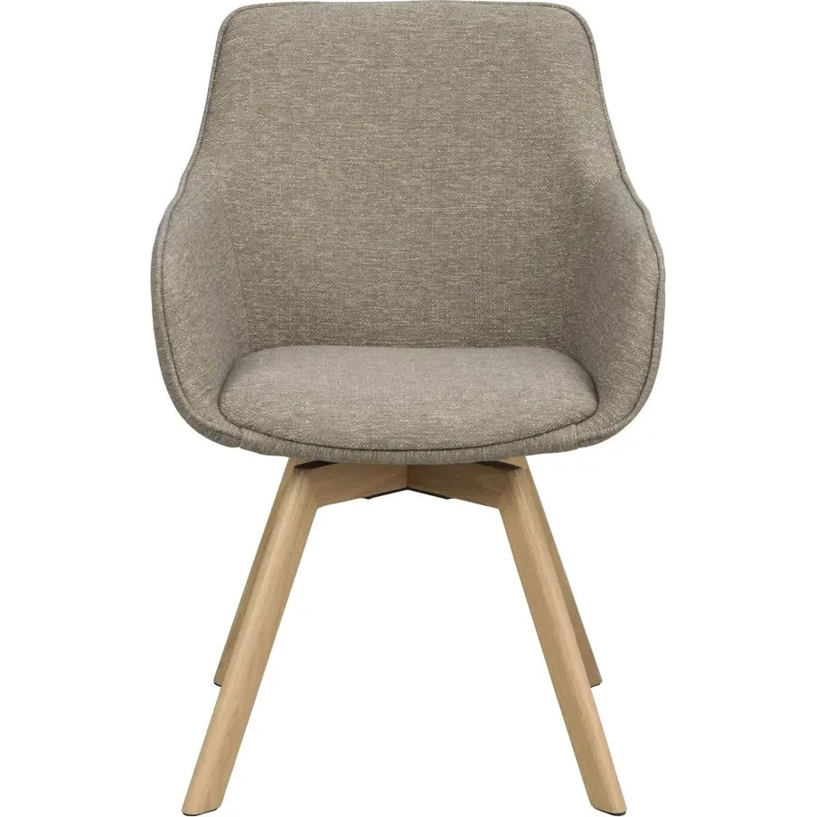 Rowico Home Alison stol med armlæn, 2-pak - Beige/Egeboden