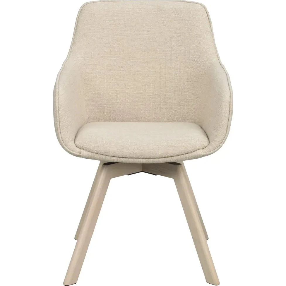 Rowico Home Alison stol med armlæn, 2-pak - Beige/Eg