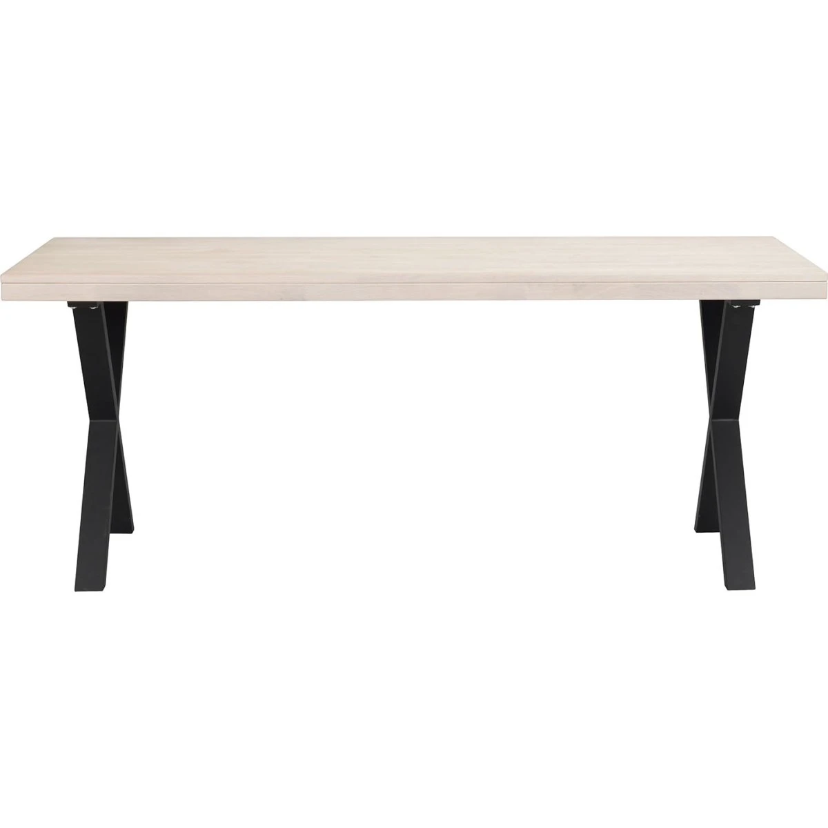 Rowico Home Brooklyn Spisebord - Eg og Sort Metal - 170 x 95 cm