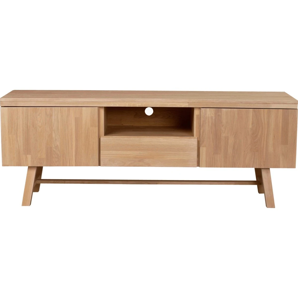 Rowico Home Brooklyn Tv-bænk i massiv eg - Natur - 160 cm