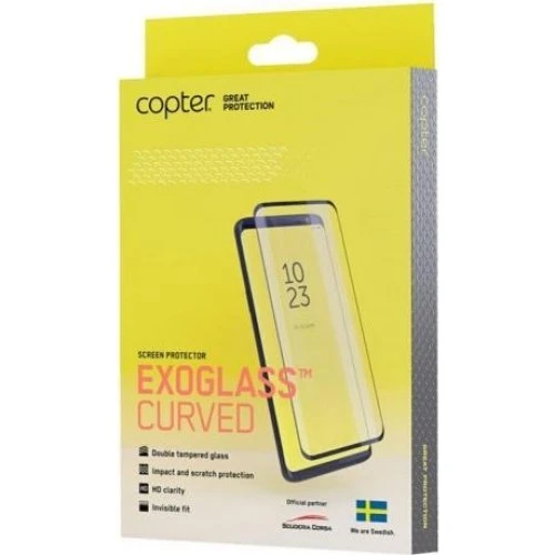 Copter Exoglass Curved Skærmbeskytter til Samsung Galaxy S20 Plus