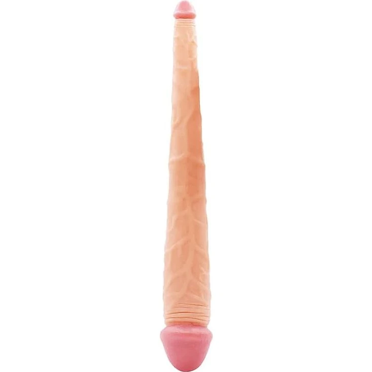 Realistisk Dobbeltdildo 35,5 cm med tydelige årer