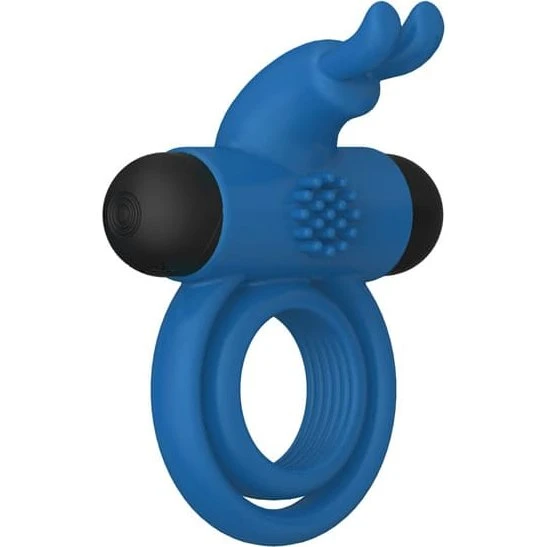 Double Rings Rabbit Clit Rechargeable Cock Ring