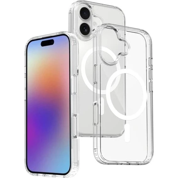 iPhone 17 Magnetisk Magsafe Cover - Gennemsigtig