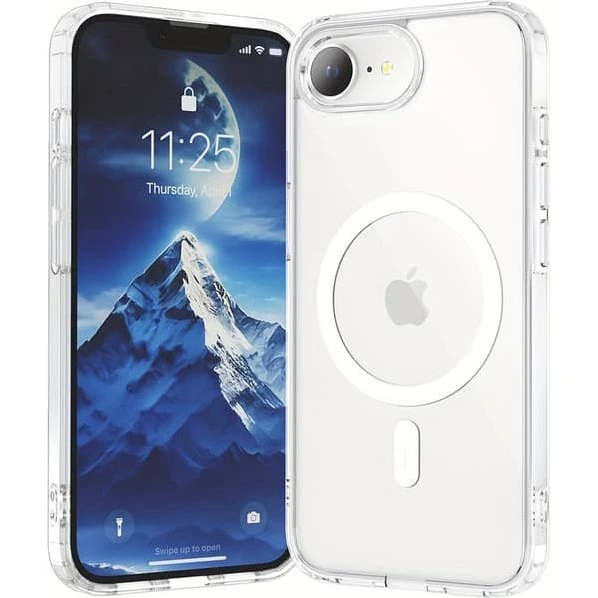 iPhone 16e Magnetisk Magsafe Cover - Gennemsigtig