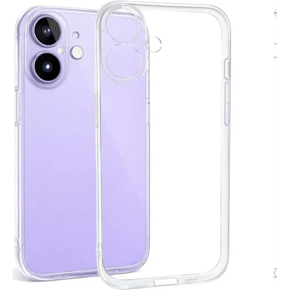Gennemsigtigt Cover med Kamerabeskyttelse til iPhone 16