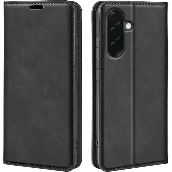SKALO PU-Læder Flip Cover til Samsung Galaxy A37 5G - Sort