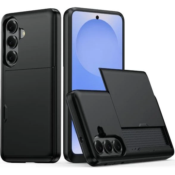 SKALO Armor Kortholder Cover til Samsung Galaxy A57 5G - Sort