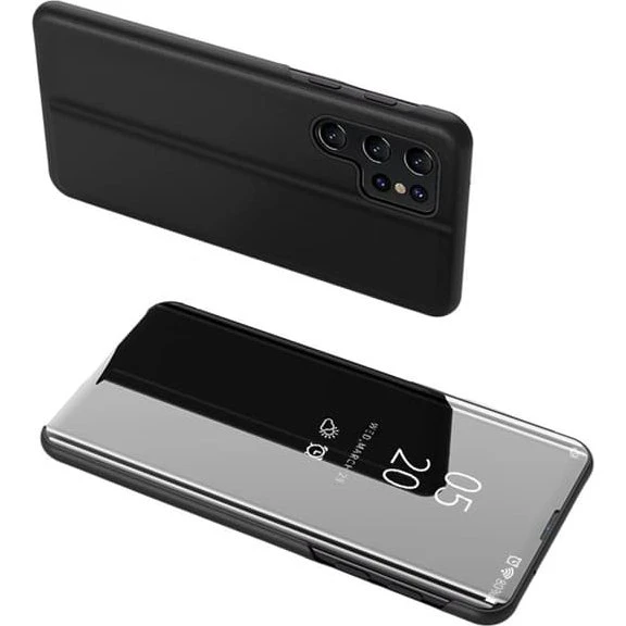 SKALO Clear View Flip Cover til Samsung Galaxy S26 Ultra - Sort
