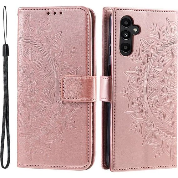 SKALO Mandala Flip Cover til Samsung Galaxy S26 - Rosa guld