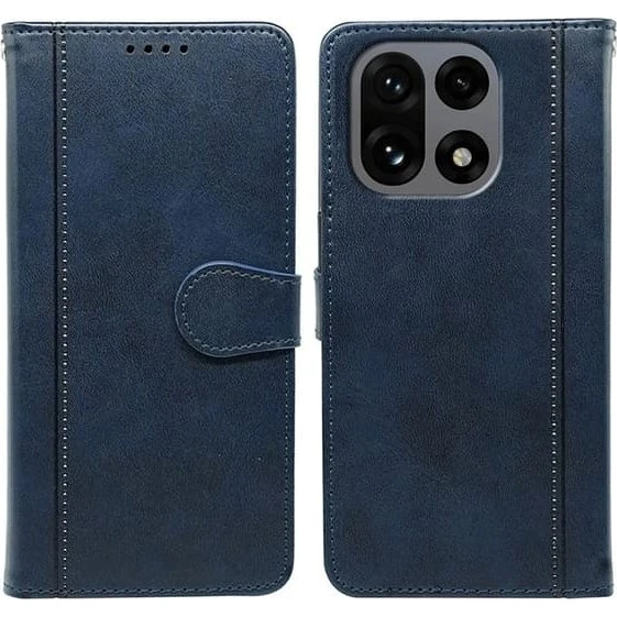 SKALO OnePlus 15 PU-læder Flip Cover - Blå