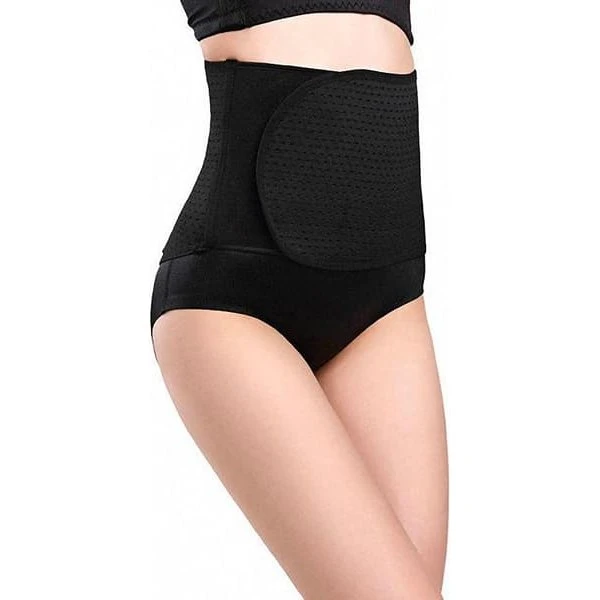 Komfortabelt Postpartum Korset - Sort - One Size