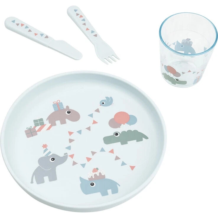 Done by Deer - Foodie Spisesæt Celebration - Blå