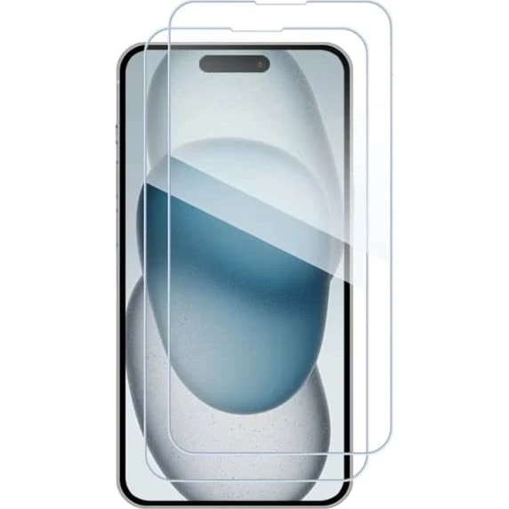 2-Pak iPhone 16 Plus Hærdet Glas Skærmbeskyttelse