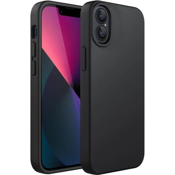 iPhone 16 Silikonecover - Mat sort