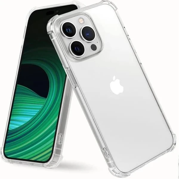 iPhone 14 Plus ekstra stødsikkert etui - Gennemskinnelig TPU