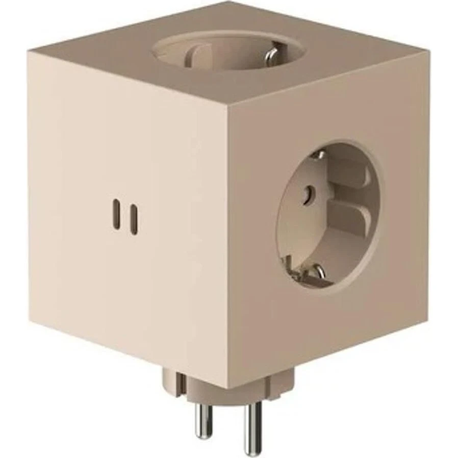 AVOLT Square 2 Stikdåse med 2x USB-C, 30W, Beige