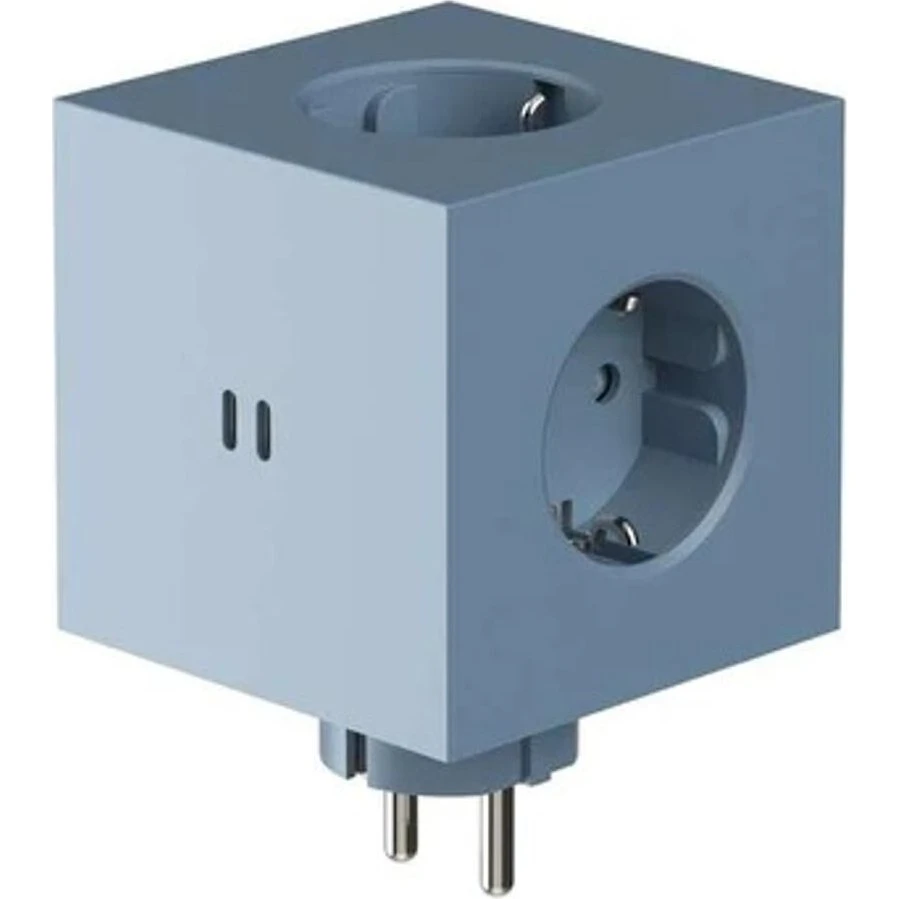 Avolt Square 2 Stikforlænger med 30W Dual USB-C - Shark Blue