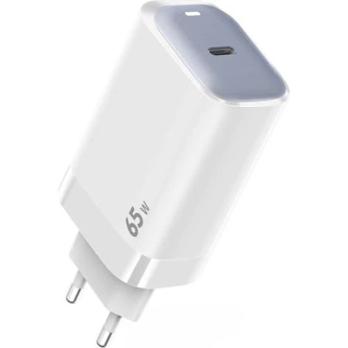 SiGN 65W USB-C PD Vægoplader med QuickCharge 3.0 - Hvid