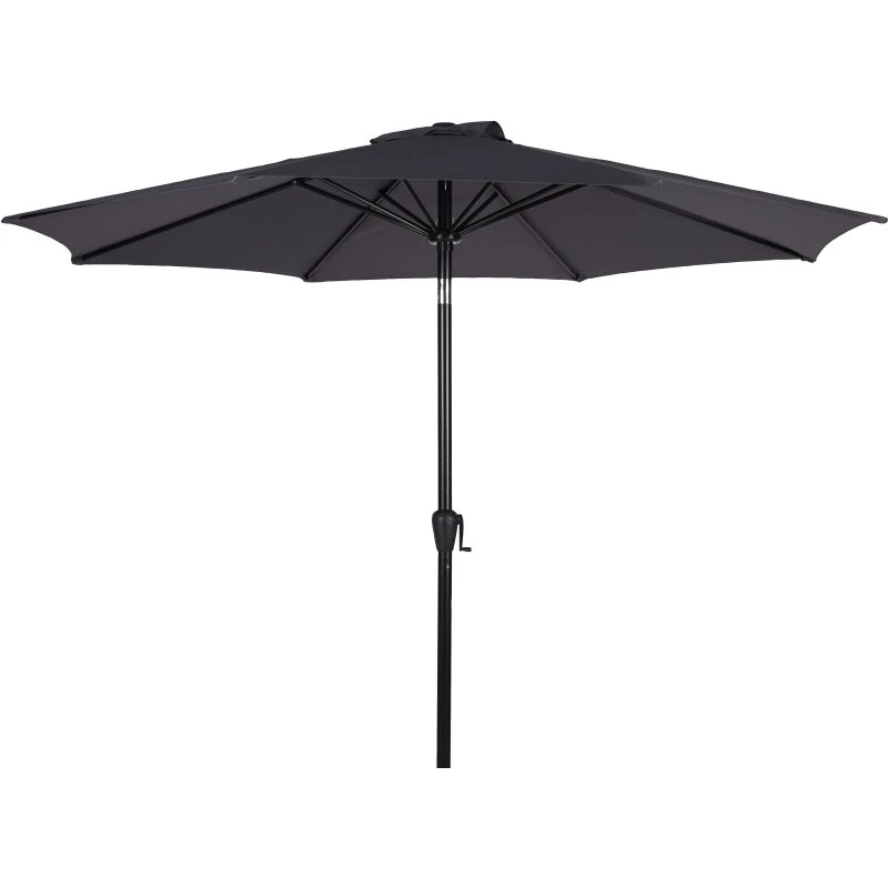 OUTFIT Alu parasol Ø 3 m med tilt - Grå