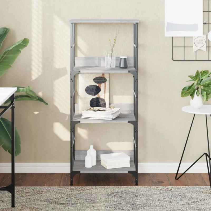 Bogreol 50x33x117,5 cm – Sonoma-eg (konstrueret træ)