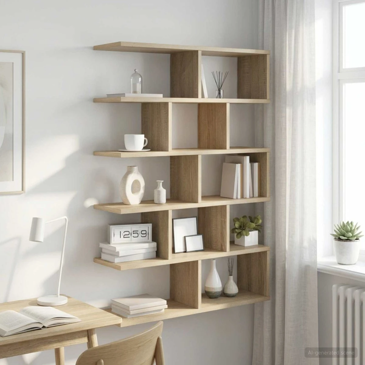 vidaXL Væghylde Sonoma-eg 70 x 20 x 100 cm