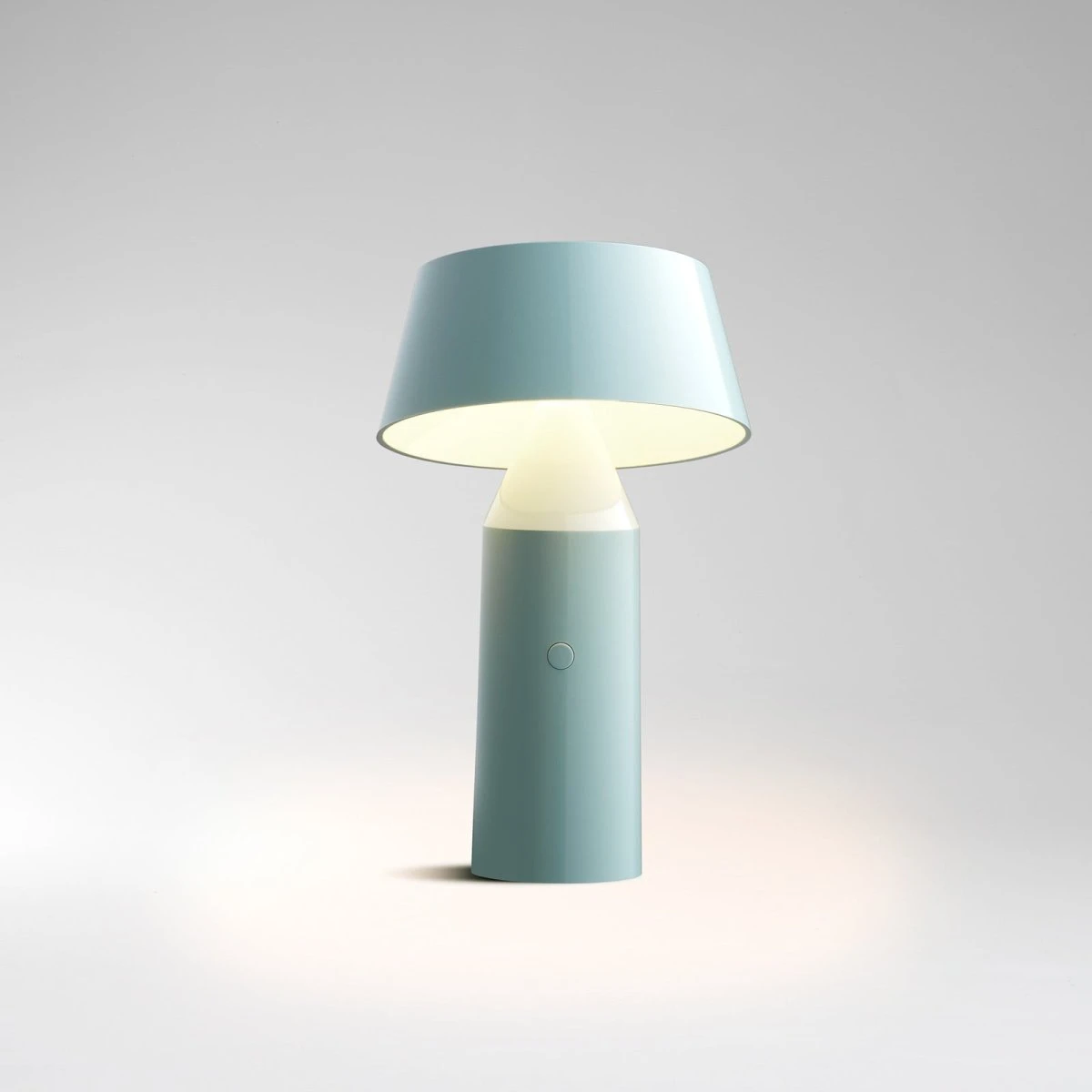 Marset Bicoca LED-bordlampe, lyseblå - Batteridrevet
