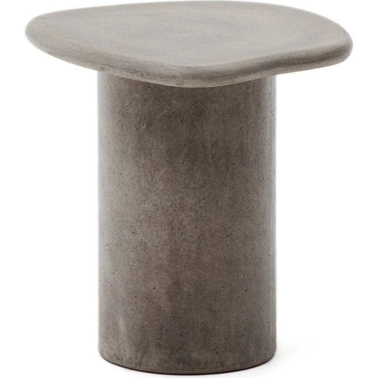 Kave Home Macarella sofabord i grå fibercement - 48x47 cm