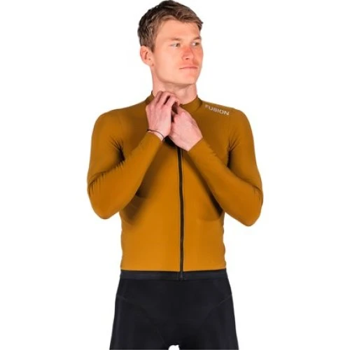 FUSION Herre Thermal Cycling Jersey - Mustard