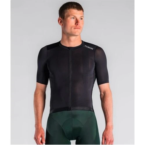 FUSION Men's Cycling Jersey - Black