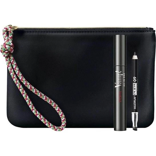 Pupa Milano Vamp! Mascara & Mini Multiplay Set med taske