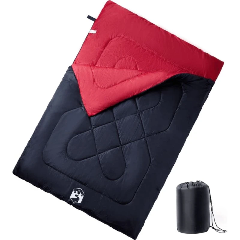 Dobbelt sovepose 3-4 årstider med puder - vandafvisende
