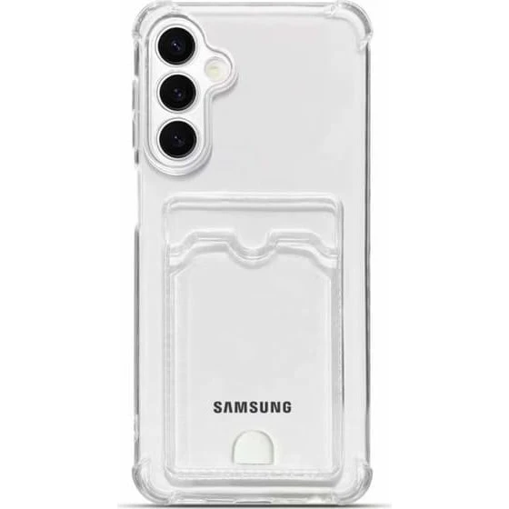 Samsung Galaxy A57 gennemsigtigt cover med kortholder