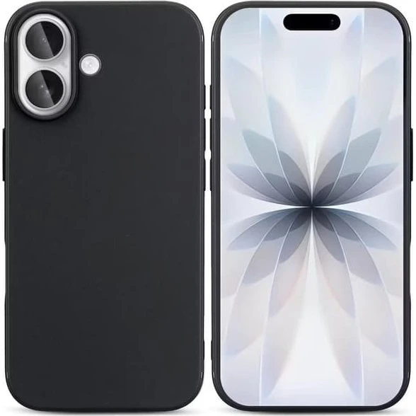 iPhone 17 Silikoneetui - Mat Sort med Kamerabeskyttelse