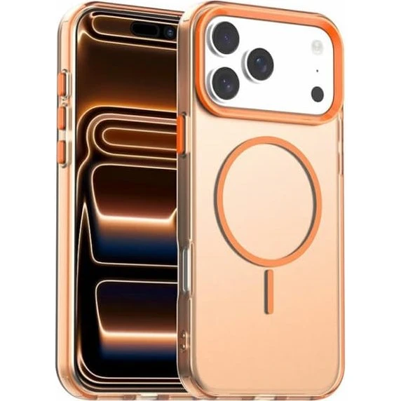 iPhone 17 Pro Max Orange MagSafe Cover – Stødsikkert design