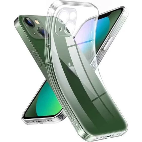 iPhone 13 Mini Gennemsigtigt TPU Cover med kamerabeskyttelse